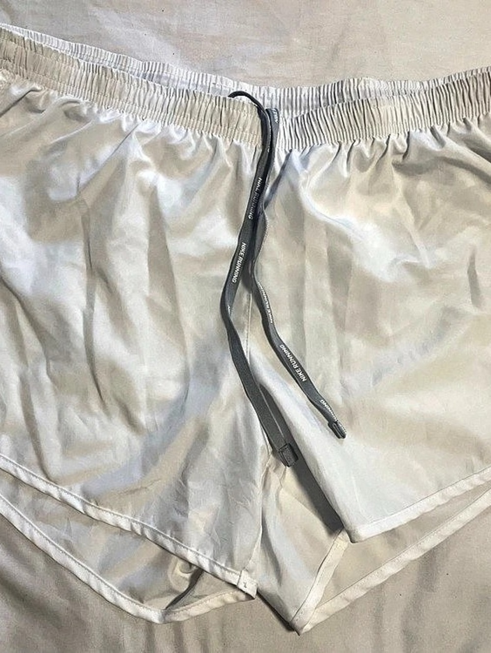 Nike Running Shorts in White - SZ LG
